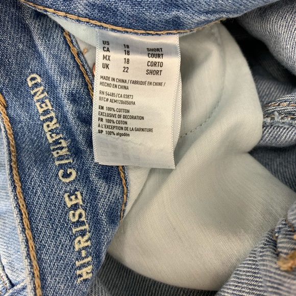 American Eagle Hi Rise Girlfriend Distressed Jeans - Picture 9 of 9